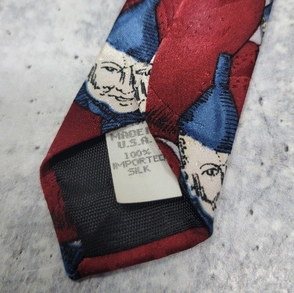 American Film Classics | Burgundy Wizard of Oz Tin Man Neck Tie - Picture 5 of 5